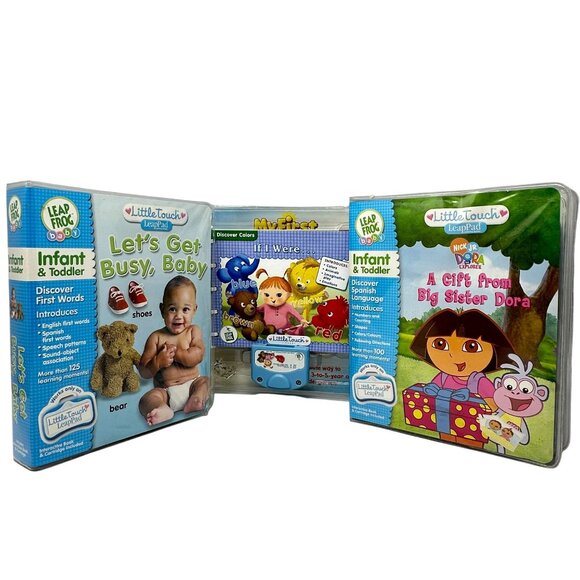 LeapFrog LittleTouch LeapPad Infant Toddler Interactive Storybooks Set Dora - Picture 1 of 11